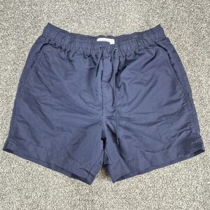 Everlane Swim Shorts Men's‎ Medium Navy Blue Lined Trunks